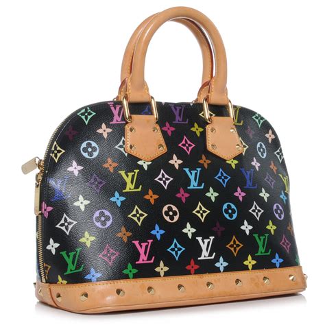 louis vuitton alma black multicolor kylie jenner|louis vuitton alma pm price.